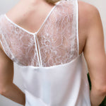 Load image into Gallery viewer, Crepe Light Lace Trim Vest Top - Summer White
