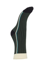 Load image into Gallery viewer, ICHI Striped Socks - Kombu Green
