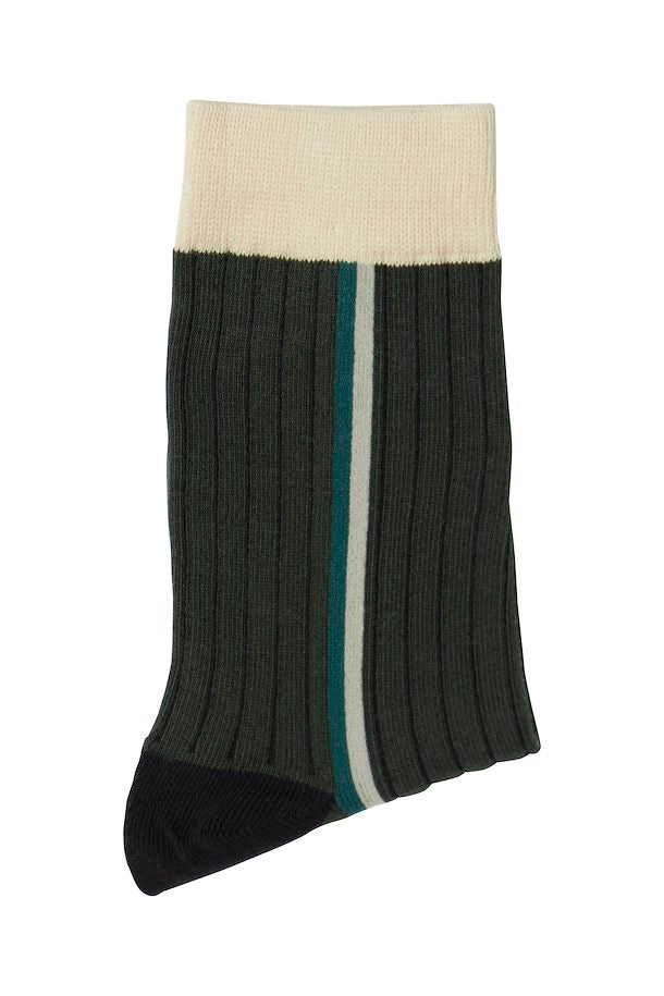 ICHI Striped Socks - Kombu Green