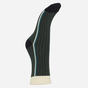 ICHI Striped Socks - Kombu Green