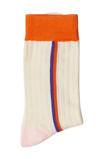 Load image into Gallery viewer, ICHI Striped Socks - Cloud Dancer
